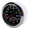 85mm 0‑200MPH GPS Speedometer 0‑8000rpm Tachometer Gauge Overspeed Alarm LCD Red Backlight for Car BoatBlack