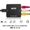 HDMI To AV Converter,Suitable for TV, DVD, VHS VCR, Etc.