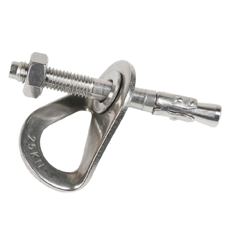 10Pcs Stainless Steels Climbing Anchors Point Bolts Hanger Climbing Anchors Bolts Hammock Bolts Hanger Plate Easy to Use
