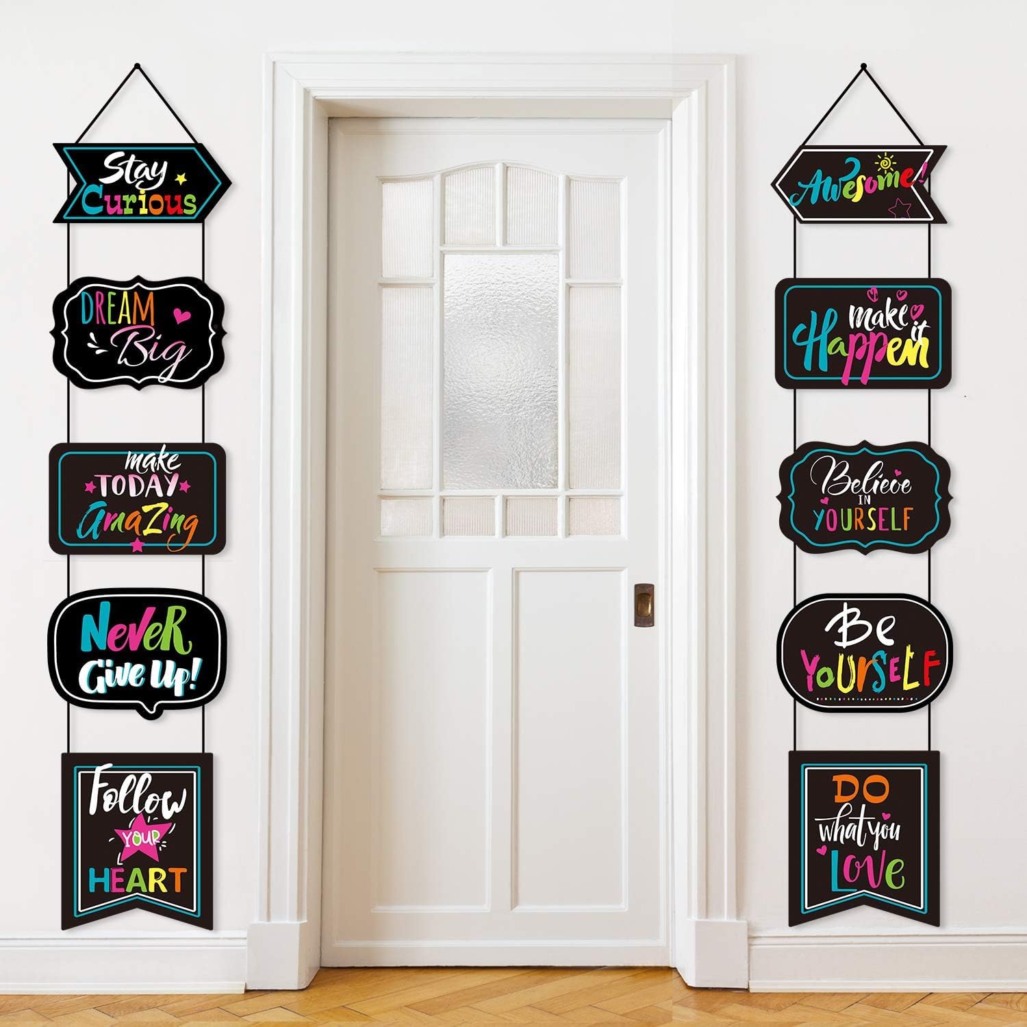 Classroom Decoration Poster Motivational Porch Sign with Positive Sayings Bulletin Board pirational Posters Banner for Students Teacher Classroom