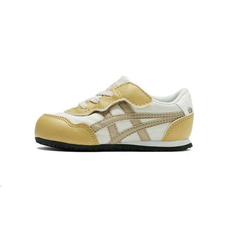 Onitsuka Tiger Comfortable Versatile Shock Absorbing Low Top Walking Shoes Baby Shoes Yellow 1184A083-750