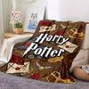 1pc Harry Potter Flannel Throw Blanket - HD Printed Lightweight Soft Warm All-Season Blanket for Sofa, Bed, Travel, Camping 043