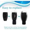 Car Key Rear Cover Replacement, Key Fob Cover, Car Accessories Key Shell Case Compatible with Mercedes Benz B-Class C-Class E-Class W204 3 Buttons