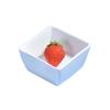 Pure White Ceramic Square Bowl for Condiments and Desserts