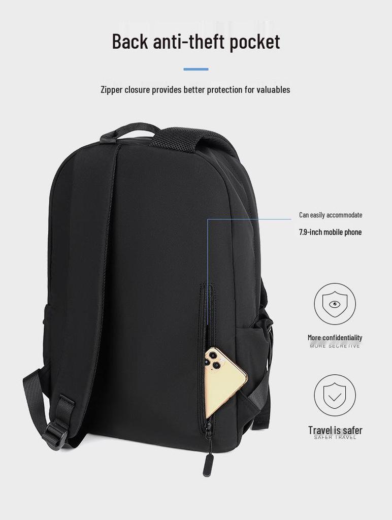 Wasserdichter Laptop-Rucksack mit großer Kapazität für Studenten und Geschäftsreisen