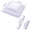 Rv Roof Vent Cover Replacement, 14" Universal White Vent Lid For Camper Trailer Motorhome, 1 Pack