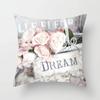 Flower Pattern Decorative Sofa Cushion Cover Pillow Pillowcase Throw Pillows Home Decor Pillowcove Pink 40x40cm 50x50 45x45