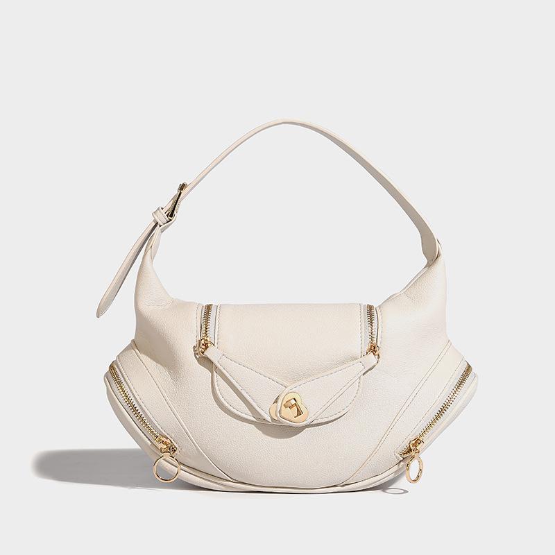 2024 Autumn/Winter New Niche Design Handbag Fashionable Single-Shoulder Underarm Bag Vintage High-End Versatile Horn Bag
