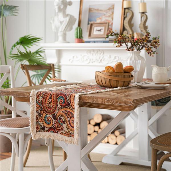 Table Flag Jacquard Sunflower American Tassel Party Decoration American Decoration Porch Cover 9 Styles