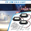 16Pcs 6 LED Car License Number Plate Light 12V for Truck SUV Van RV Trailer Waterproof Tail Light License Plate Lights Lamp