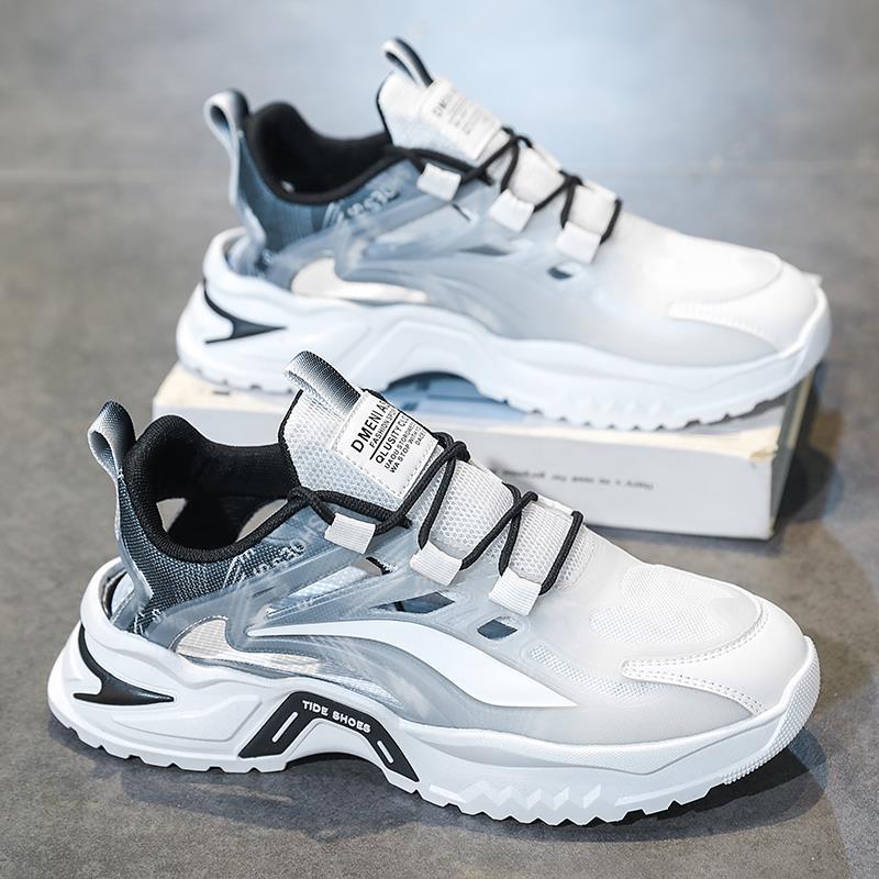 

Summer new breathable mesh running sports thick-soled wear-resistant youth casual shoes 44 standard sneaker size
