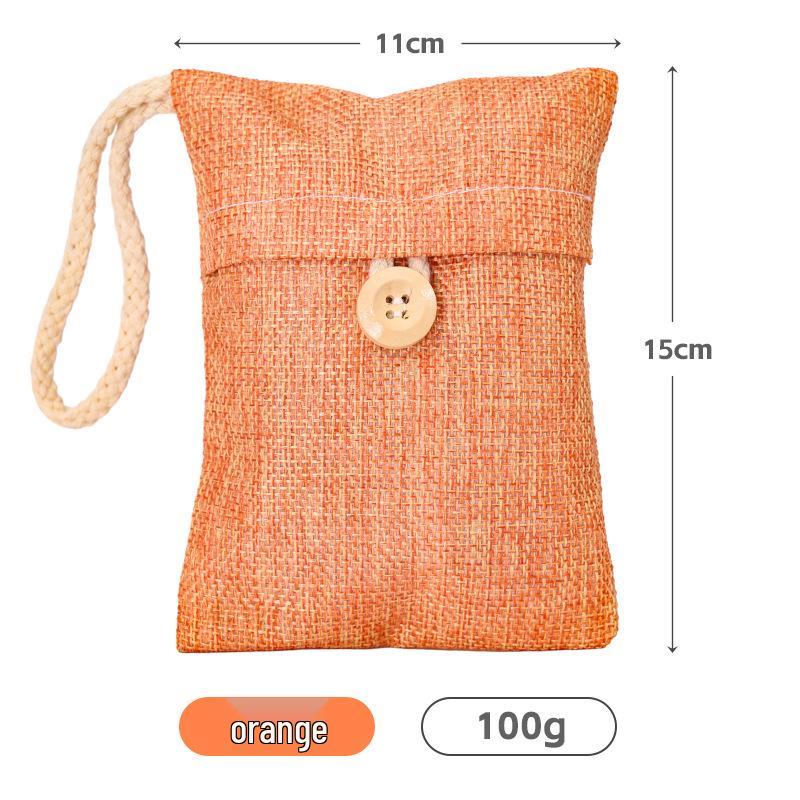 Bamboo Charcoal Pack: Formaldehyde Remover & Deodorizer for Home, Car, Furniture; Moisture-Absorbing, Quick Setup