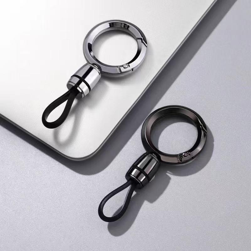 Porte-clés Métal Minimaliste de Luxe pour Homme avec Boucle d'Accrochage à la Taille - Collection Porte-clés de Voiture Anti-Perte