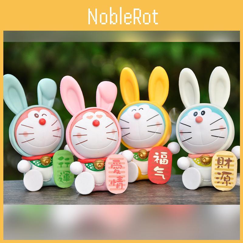 Doraemon Pvc Anime Action Figure Model Car Ornament For Fans Collectors And