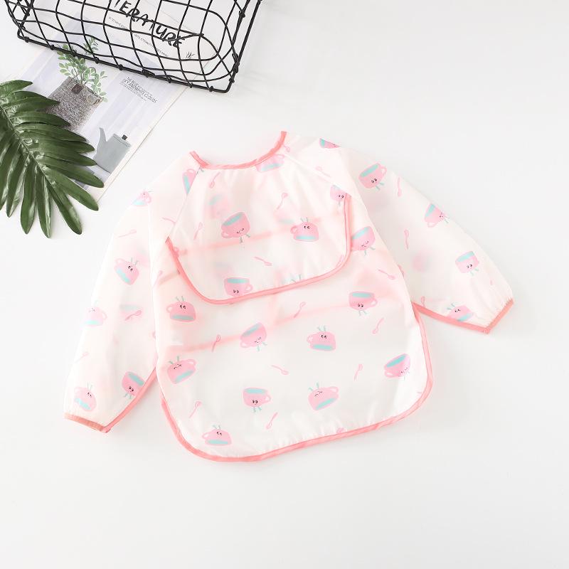 Umbrella Toddler Waterproof Long Sleeve Bib Smock