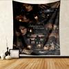 Vampire Diaries Pattern Tapestry Wall Hanging Boho Aesthetic Wall Blanket For Bedroom Living Room Dorm Home Wall Decor