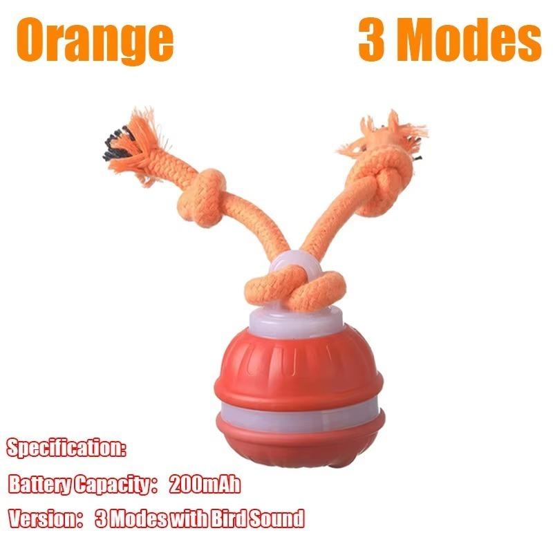Smart Dog Toy Ball Electronic Pet Interactive Toy 3 Modes Moving Ball Rope USB Automatic Moving Bouncing for Puppy Chew Products