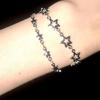 Hollow Star Bracelets Gothic Five-pointed Star Bracelets Hip Hop Link Chain
