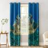 Sea Turtle Blackout Curtains For Living Room Window Curtains For Bedroom Kitchen Curtains Drapes Blinds
