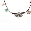 safari sula explore Sporty Spiral Flower Necklace in Brown