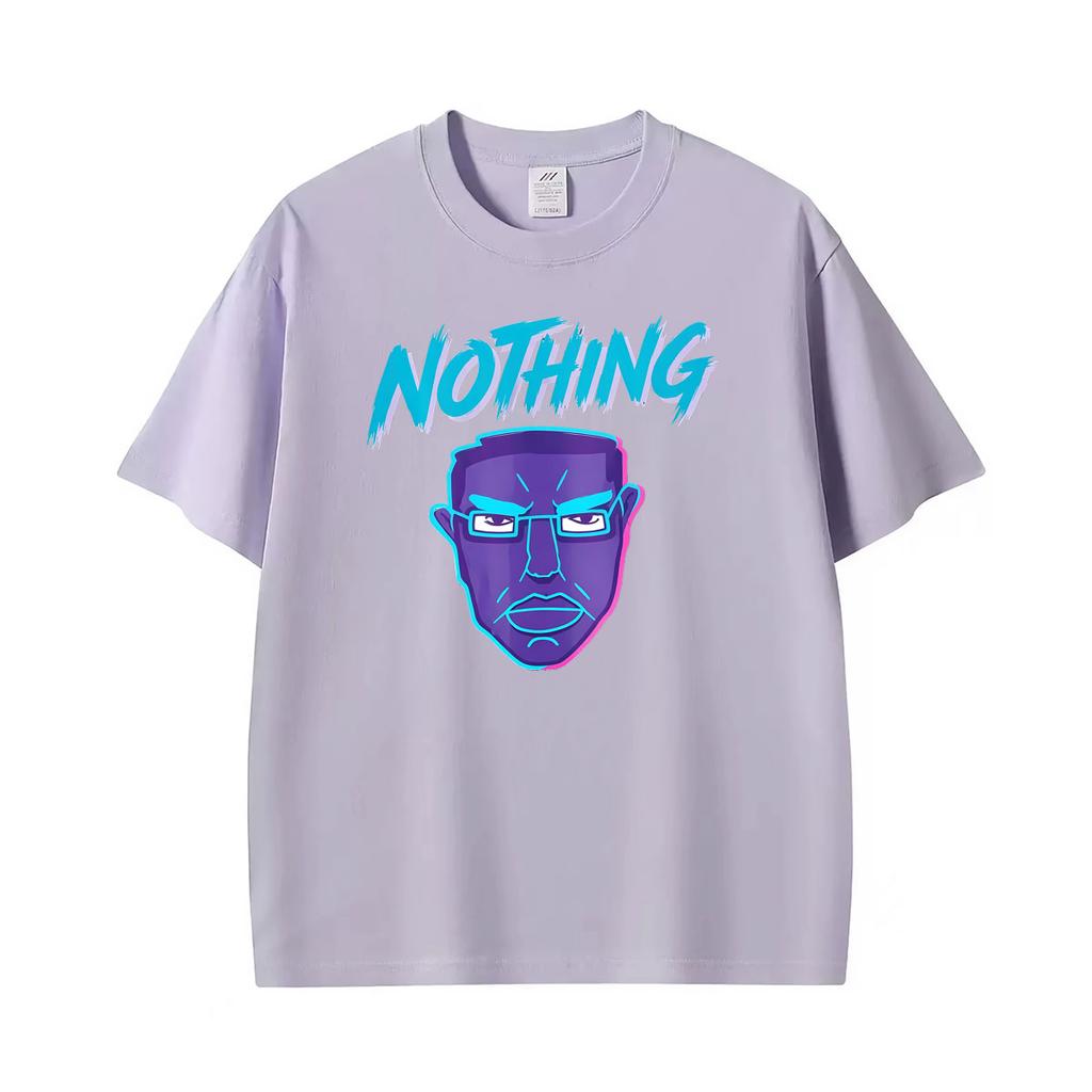 With The Meme Nothing Ever Happens Tee Wojak Parody Troll Face Funny Graphic T Shirts Unisex Unisex Oversized 100 Cotton Tshirts