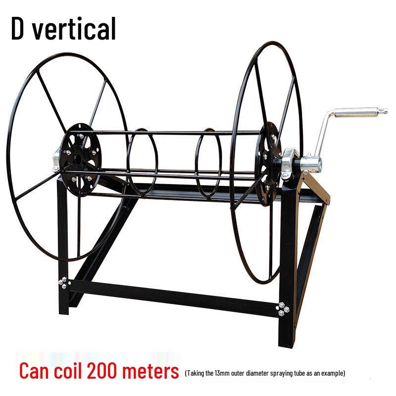 Jordbruksslangvinda & Elektrisk Reputläggningsställ med Armeringsjärnslager