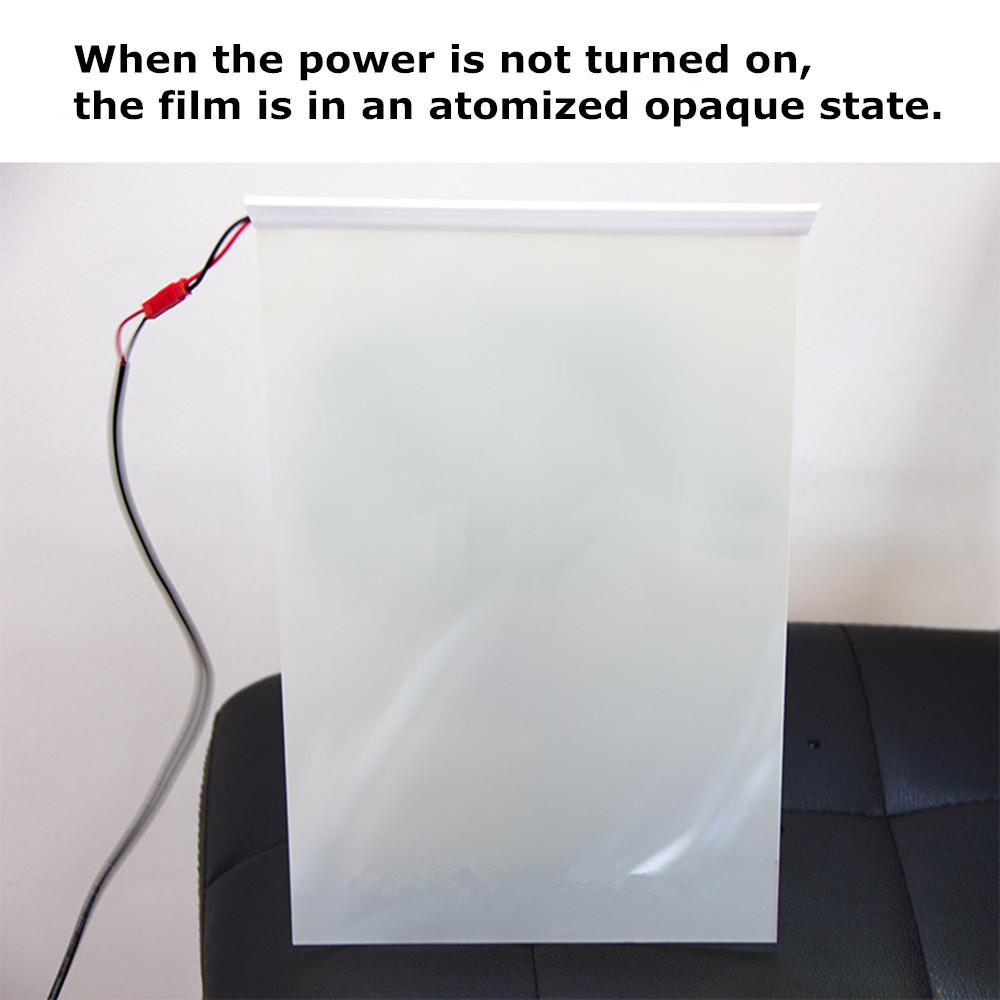 21*30cm Inteligentna Folia na Szyby Okienne Personalizowana Inteligentna Folia PDLC Magiczna Przełączalna Przezroczysta Elektryczna Folia Próbka Rozmiaru A4 Do Testów