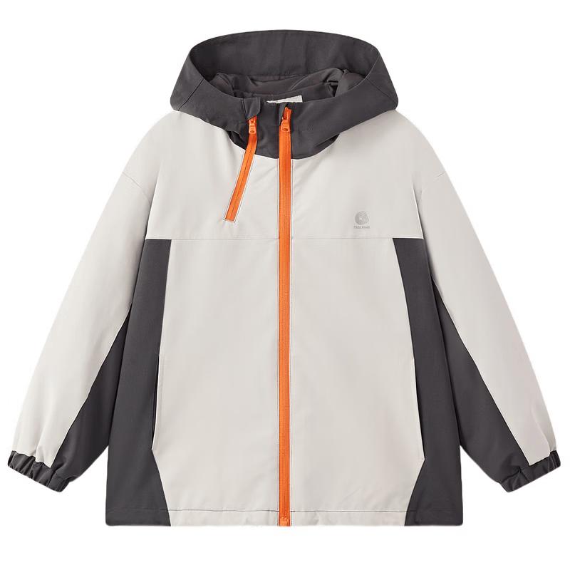 MQD Boys' Lightweight Outdoor Hooded Color-Block Jacket