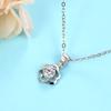 Rose Diamond Pendant Fashionable And Simple Korean Version Niche Design Necklace Women'S Valentine'S Day Gift Ins
