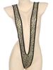 Deep V Neck Monokini One-Piece Bathing Suit Swimsuit Solid Color Bodysuit Swimwear Underwear Women Beach Wear