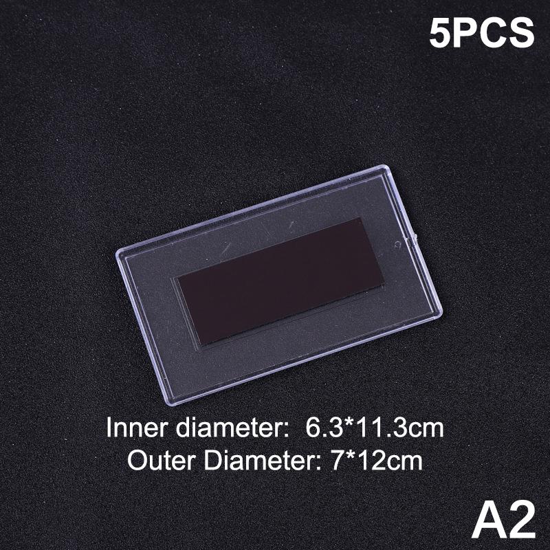 5Pcs Acrylic Magnetic Photo Frames Transparent Refrigerator Magnet Sticker Photoes Display Holder Home Pictures Organizer Diy