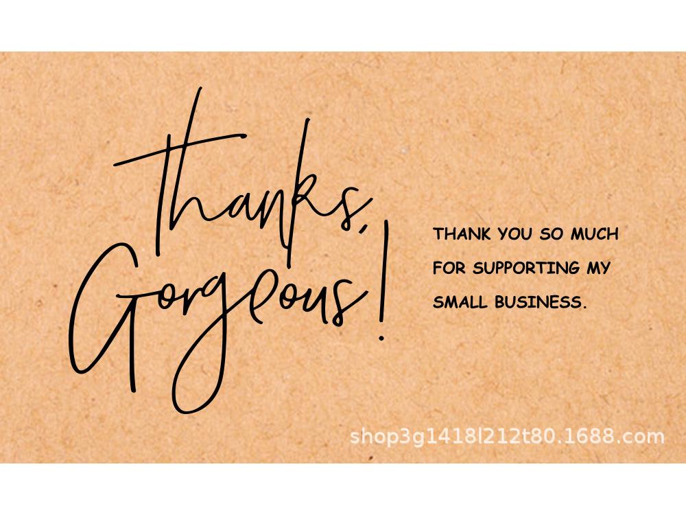 30er-Pack Dankesgrußkarten aus Kraftpapier – Blanko-Geschenkkarten