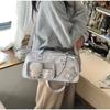 Kawaii Polka Dot Ita Bag Women Star Pocket Shoulder Bag Y2k Style Crossbody Bag With Clear Display Pocket Cute Commuter Handbag