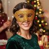 Rhinestone Decorated Sparkling Rhinestone Mask Half Face Design Diamond Pattern Sexy Half Face Mask Sexy Style Sparkling Finish
