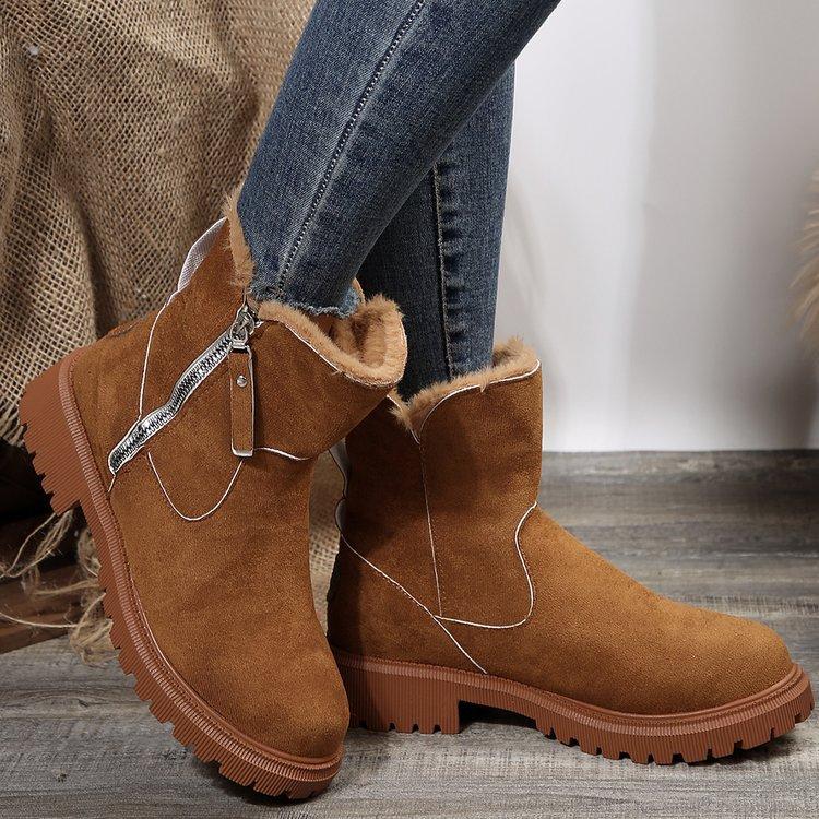 Women's Snow Boots 2025 Winter New Arrival Fleece-Lined Women's Shoes Warm Boots Thickened Cotton Shoes Women's Boots