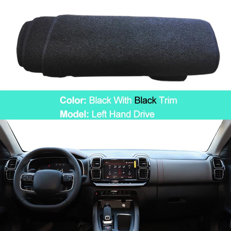 For Citroen C5 Aircross 2017 2018 LHD RHD 2 Layers Car Auto Dashboard Cover Carpet Cape Dashmat Protector Pad Anti-Sun
