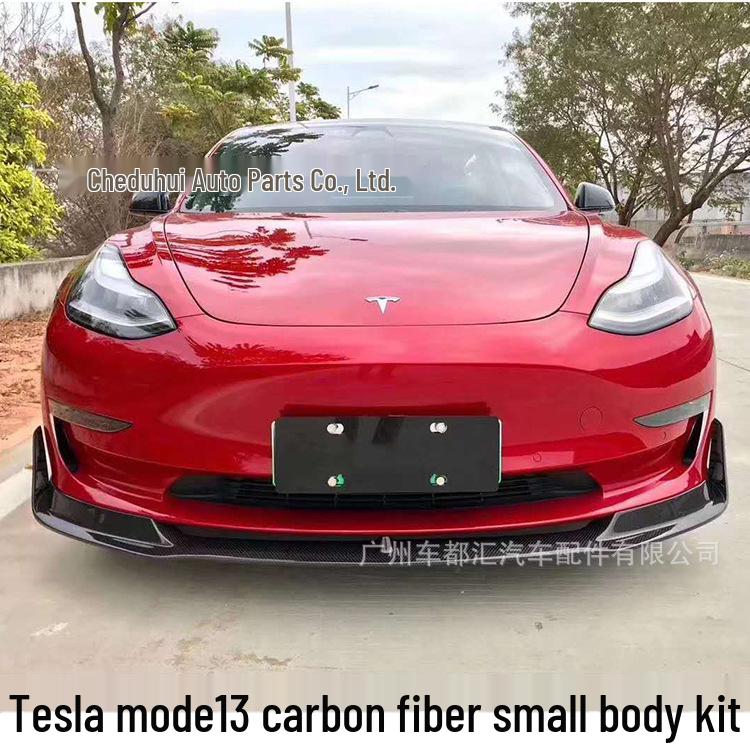 Model 3 Carbon Fiber Body Kit: Front Lip, Rear Lip, Spoiler, Side Skirts, Tail Wing