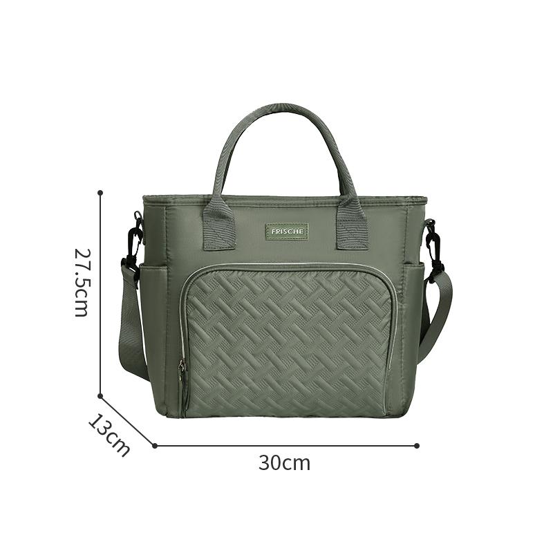 Portable Lunch Bag Food Cooler Bag Thermal Box Waterproof Office Cooler Lunchbox With Shoulder Strap Insulated Case