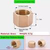 Brass Threaded Pipe Plug Threaded Hex Head Blind Stopper Pressure Resistant Corrosion Resistant Pipe Connector Plumbing Fitting