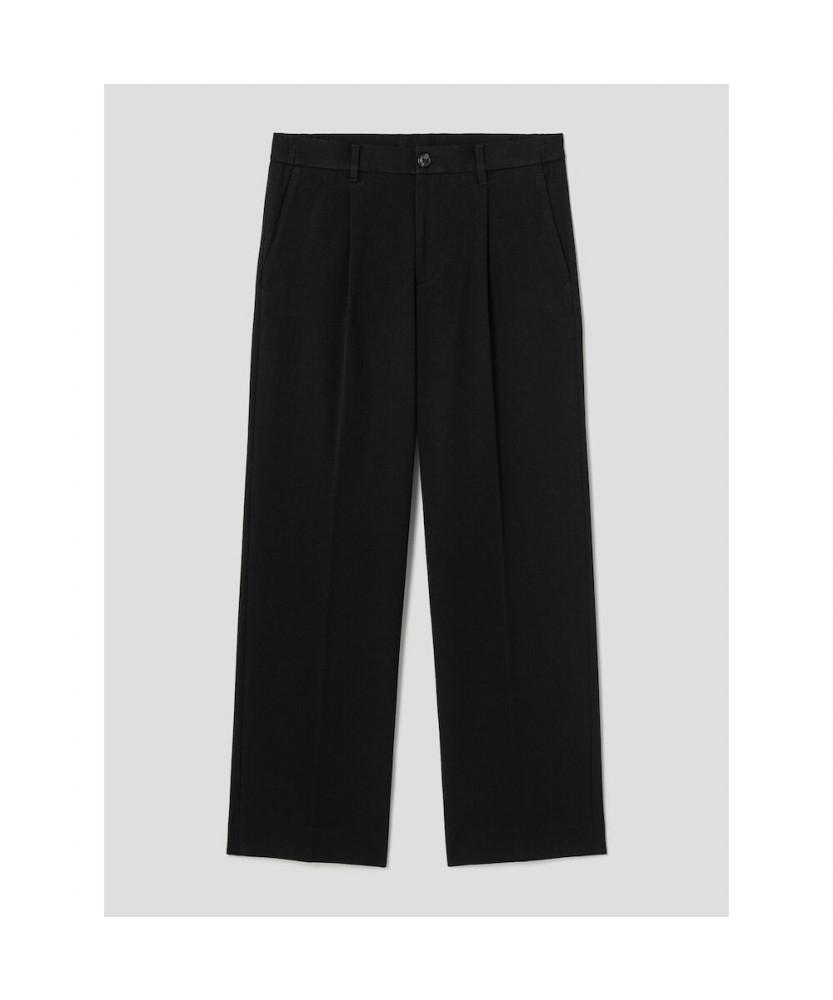 SHIFT.G Ordinary Onetuck Slacks Black
