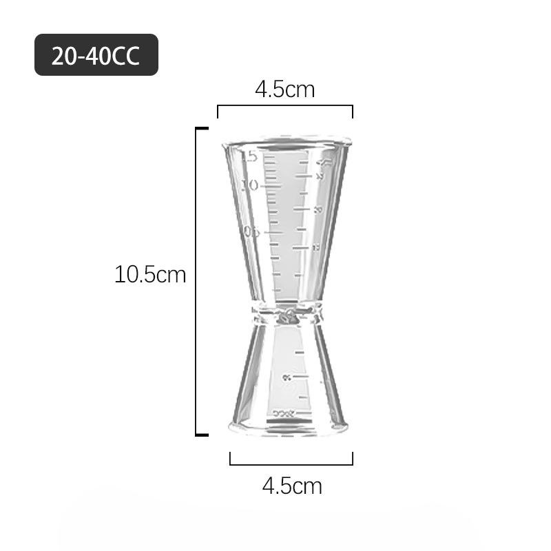 

Двусторонние мерные стаканчики, инструменты для измерения вина для магазинов молочного чая, унцовые стаканчики, градуированные миллилитровые стаканчики 20-40 мл Large size: 20/40CC