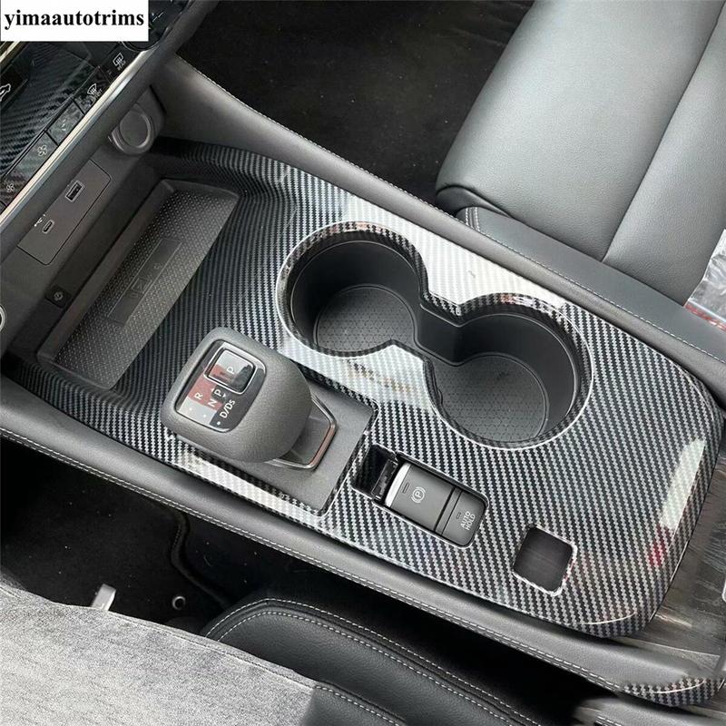 For Nissan X-Trail X Trail / Rogue T33  - 2026 AC Air Vent Steering Wheel Gear Water Cup Cover Trim Carbon Fiber Accessories
