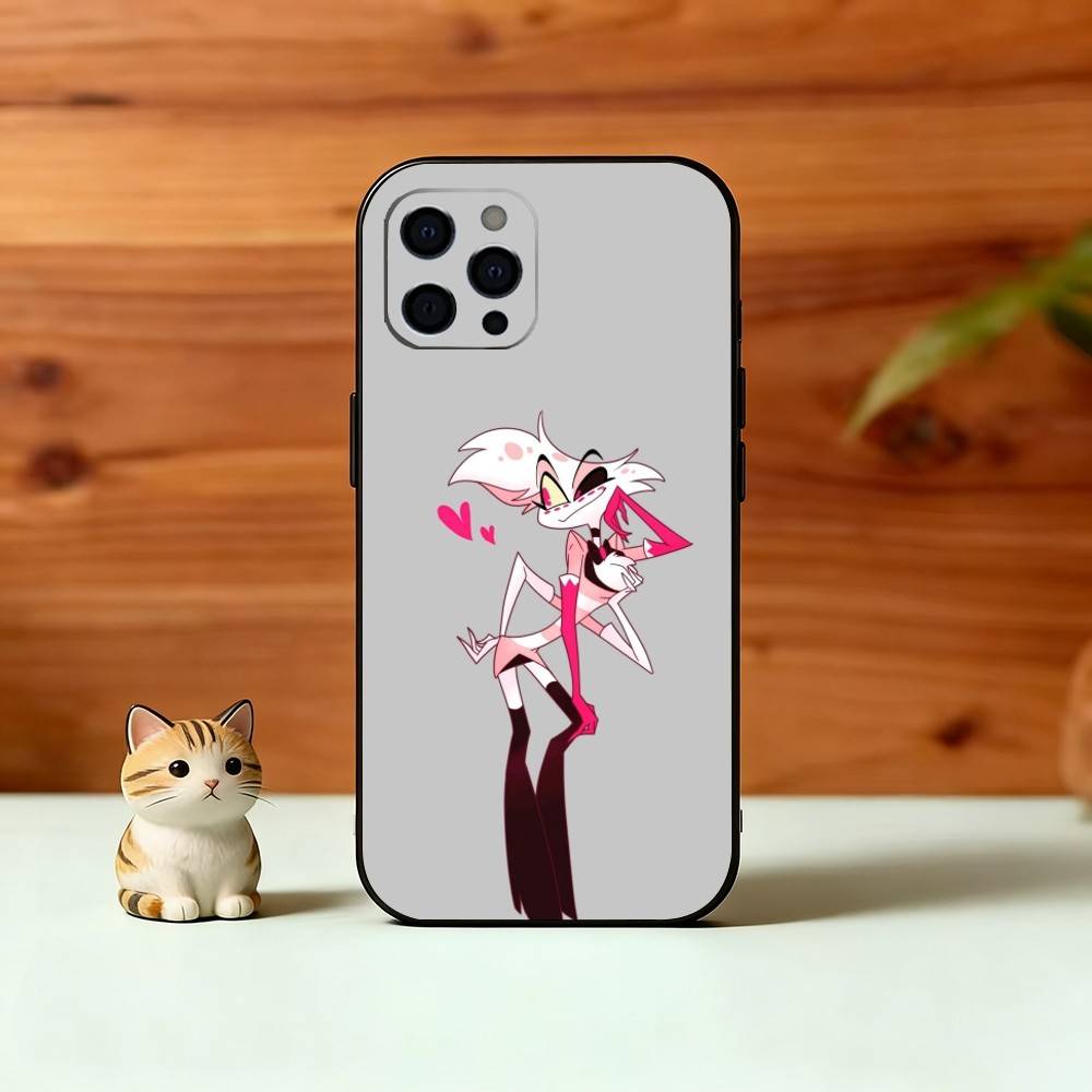 H-Hazbin A-Angel Dust Phone Case Silicone Soft For IPhone 17 16 15 14 13 12 11 X XR Plus Pro Max Plus