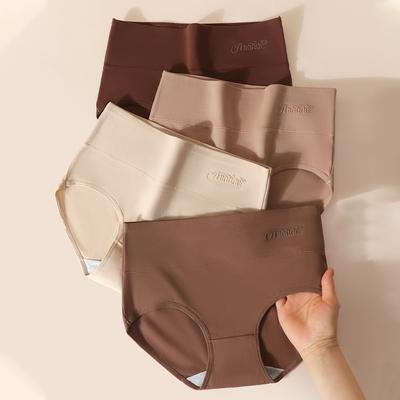 4 Peças Modelador de Corpo Cintura Alta Algodão Calcinhas Femininas Tamanho Plus Roupa Íntima Calcinha Respirável Emagrecimento Cuecas Femininas