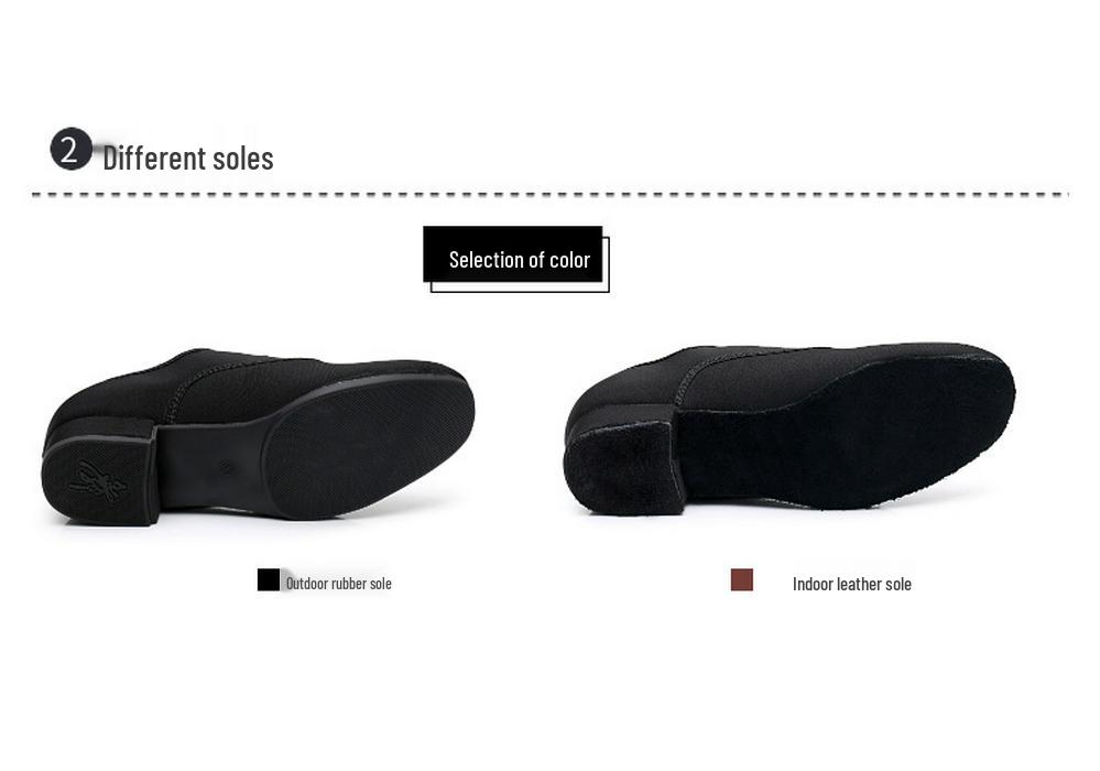 Men's Oxford Cloth Soft Sole Dance Shoes for Square, Foxtrot, and Modern Waltz