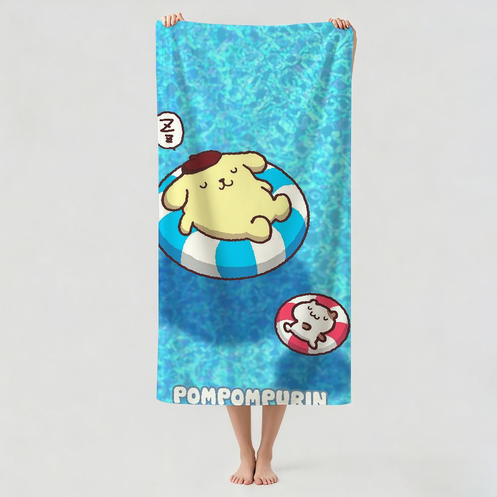 Cartoon cute P-Pomponpurin Towel Drying Bath Towel Applicable To Light Swimming Camping Yoga Beach Out