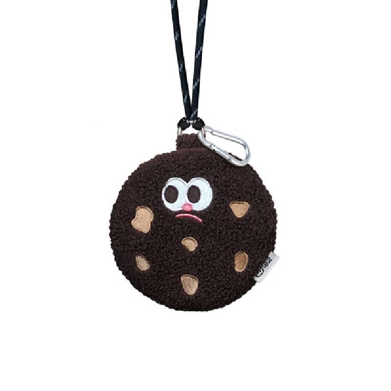 Niedliche Keksförmige Plüsch-Münzbörse Umhängetasche für Mädchen