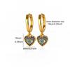 Mini Devil's Eye & Heart CZ Stainless Steel Earring for Women Mama Gold Color Anti Rust Earring Wedding Jewelry Accessories Gift