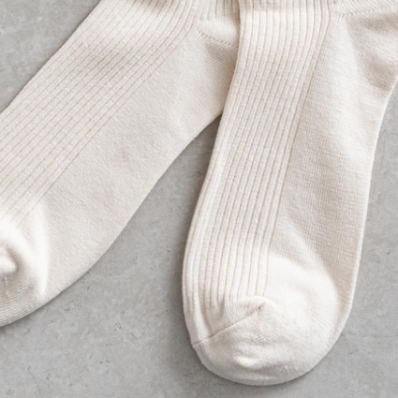 Monfoot Men S Ribbed Long Neck SockS Ivory