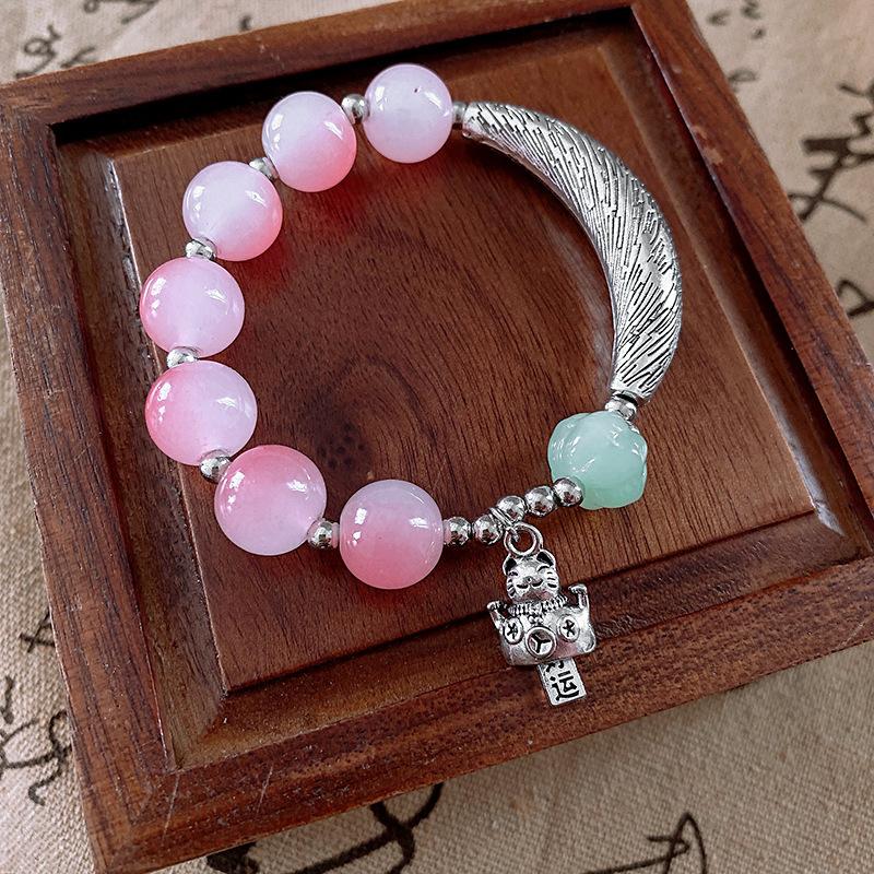 

Мультяшный детский забавный керамический браслет летний новый маленький свежий универсальный браслет новая китайская ретро высококачественная бижутерия женская